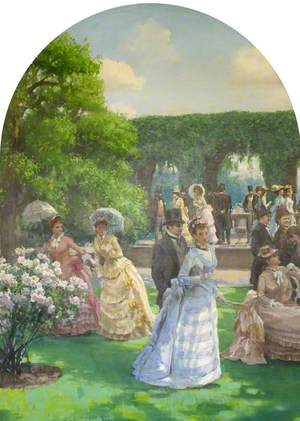 Garden Party in the Grounds of Holland Park, 1870s* 