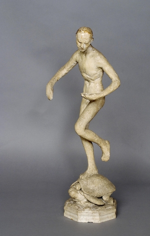 Model for Sculpture, 'Female Figure on a Tortoise'