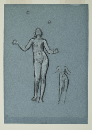 Studies for 'Antique Juggling Girl': Female Figures