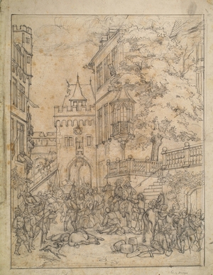 Study for a 'Composition Showing a German Town'
