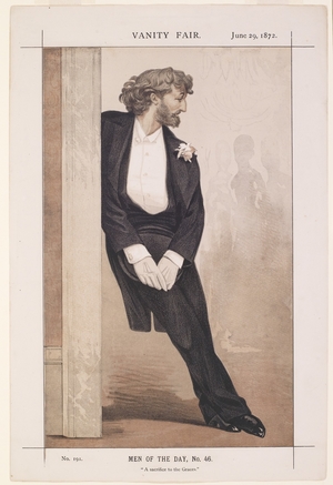 Caricature for Frederic Leighton from 'Vanity Fair'