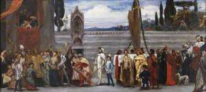 Colour Sketch for 'Cimabue's Celebrated Madonna is Carried in Procession through the Streets of Florence', 1854