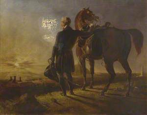 Field Marshal Sir Arthur Wellesley (1769–1852), 1st The Duke of Wellington, as an Old Man Surveying the Battlefield of Waterloo