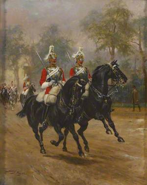 Back to their Pre-war Glory Again, the 2nd Life Guards on Royal Escort Duty No. 1
