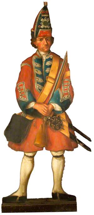 A Dummy Board Figure of a Grenadier of the Royal Scots Regiment (later 21st Regiment of Foot)