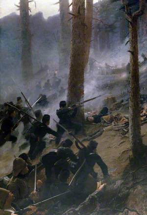 The Attack on the Peiwar Kotal, Afghanistan, by 5th Gurkha Rifles, December 1878