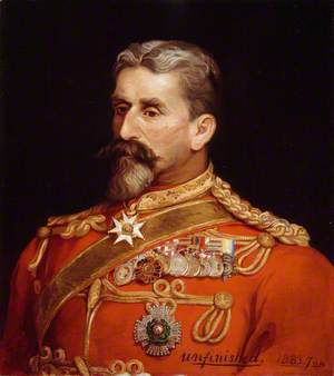 Major-General Sir Charles Metcalfe MacGregor (1840–1887), KCB, CSI, CIE, as Quartermaster General India