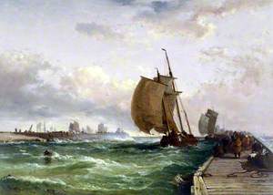 Dutch Luggers Entering Harbour