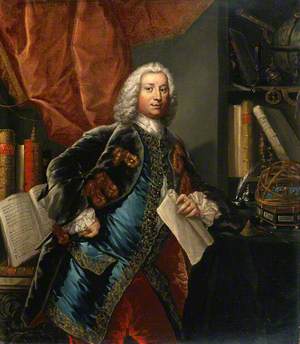 A Gentleman in His Study, with Scientific Instruments