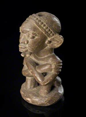 Anthropomorphic and Ithyphallic Nomoli Figure