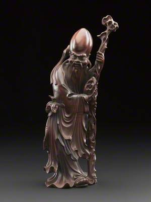 Statue depicting Shou Lao (Shou Xing), Chinese god of longevity