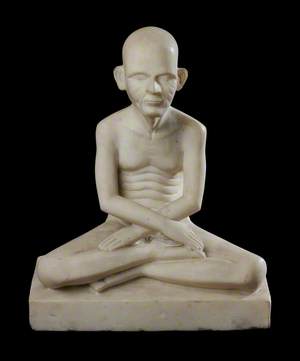 Statue of seated ascetic