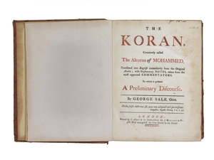 The Koran, Commonly Called 'The Alcoran of Mohammed'