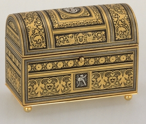 Domed and Footed Casket