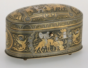 Domed and Footed Oval Casket