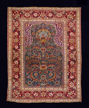 Niche Rug with Floral Field