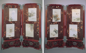 Pair of Two-Fold Screens