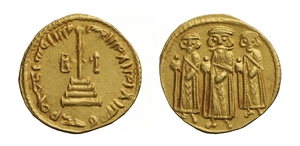 Gold Solidus (Umayyad Imperial Image Type, Pre-Reform)