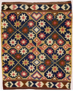 Seat Cushion Cover (Stars in Eight-Petalled Rosettes)