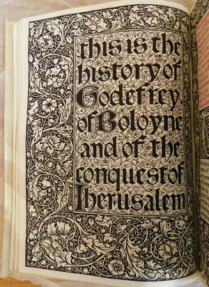 Kelmscott Press Edition of 'Godefrey of Boloyne' by William Caxton