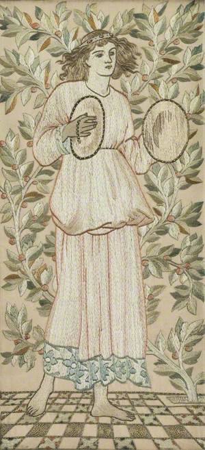 Minstrel with Cymbals Embroidery