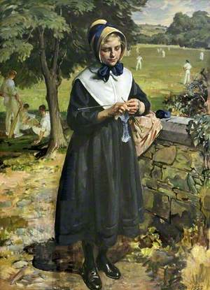 Portrait of a Girl from the Liverpool Blue Coat School