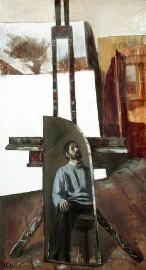 The Easel, Self Portrait