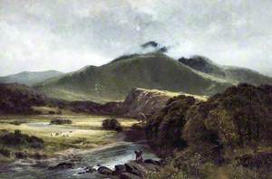 Landscape in the Glaslyn Valley