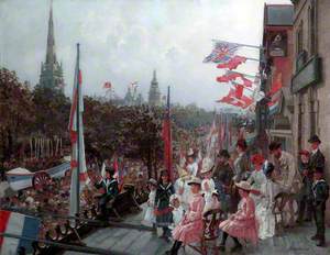 The Jubilee Procession at Southport, Lancashire
