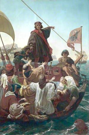 The Departure of Columbus from Palos, Spain, in 1492