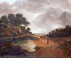 Landscape with a Cottage and a Pond