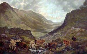 Scottish Landscape with Cattle