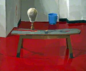 Still Life (Table and Red Floor)