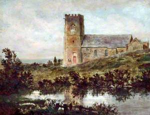 Wallasey Church, with Bidston Moss in the Background, Wirral