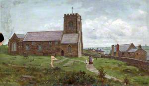 Wallasey Church and Hall from the North, Wirral