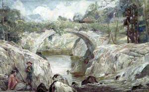 The Roman Bridge over the Lledr at Betws-y-Coed