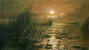 South Walsham Broad by Moonlight (The Long Ripple Washing in the Reeds)