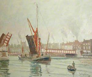 Sailing Barge Passing through Haven Bridge