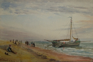 Dutch Vessels on the Shore