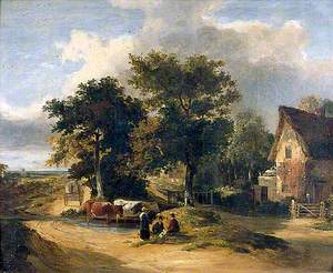 Road Scene with a Cottage