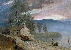 Landscape with a Bridge and a Cottage