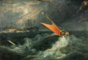 Sailing Boat in a Storm