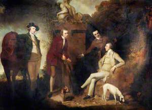 A Shooting Party at Cavenham Park, Bury St Edmunds, Sir Simon le Blanc and Nephews