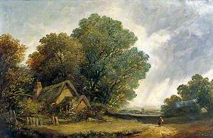 Road Scene with a Cottage