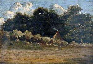 Landscape with Trees and a Cottage at Felbrigg, Norfolk