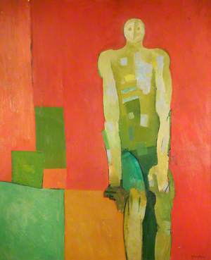Figure in a Red Room