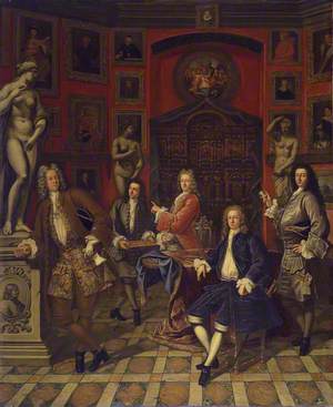 Sir Andrew Fountaine and Friends in the Tribune