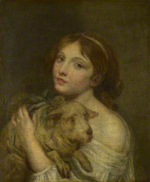 A Girl with a Lamb