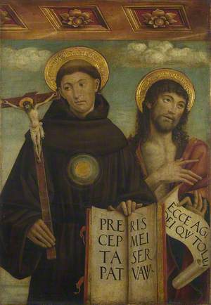 Saints Nicholas of Tolentino and John the Baptist