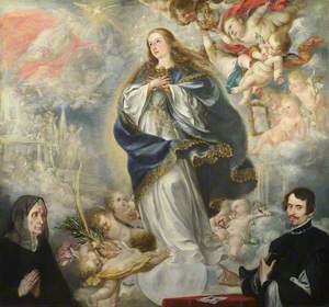 The Immaculate Conception of the Virgin, with Two Donors
